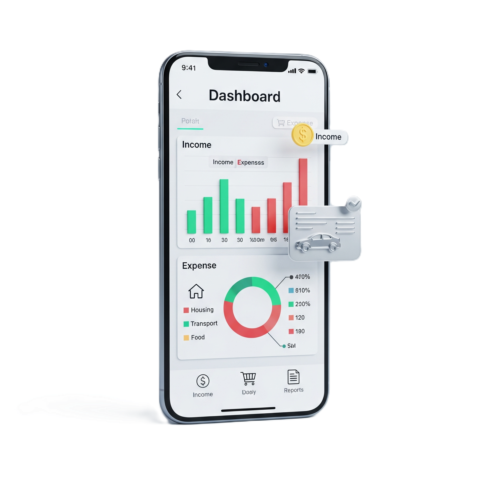 Motorista feliz a usar a aplicação FinDriver